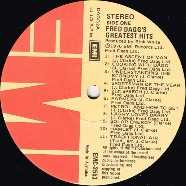 Fred Dagg : Fred Dagg's Greatest Hits (LP, Album)
