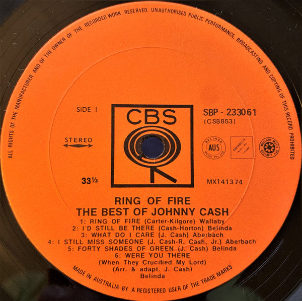 Johnny Cash : Ring Of Fire (The Best Of Johnny Cash) (LP, Comp)