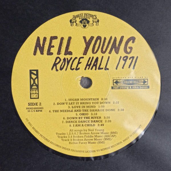 Neil Young : Royce Hall 1971 (LP, Album)