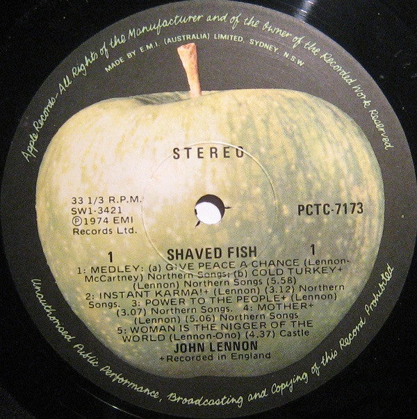 John Lennon / The Plastic Ono Band : Shaved Fish (LP, Comp)