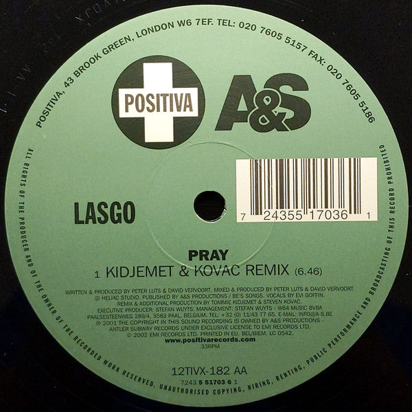 Lasgo : Pray (12")