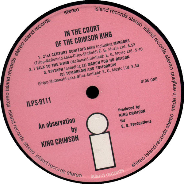King Crimson : In The Court Of The Crimson King (An Observation By King Crimson) (LP, Album)