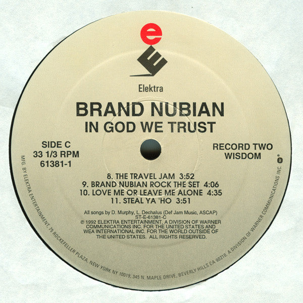 Brand Nubian : In God We Trust (2xLP, Album)