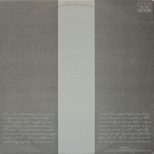 Eurythmics : Sweet Dreams (Are Made Of This) (LP, Album, Gat)