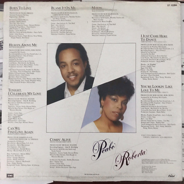Peabo Bryson & Roberta Flack : Born To Love (LP, Album)