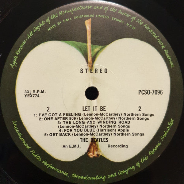 The Beatles : Let It Be (LP, Album, RE)