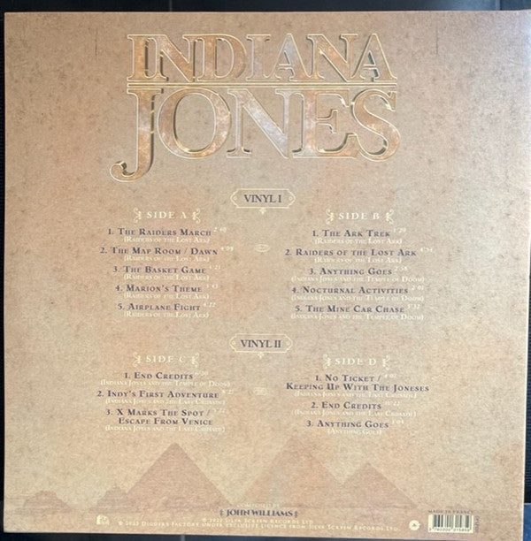 The City Of Prague Philharmonic Orchestra : Indiana Jones (2xLP, Ltd, Red)