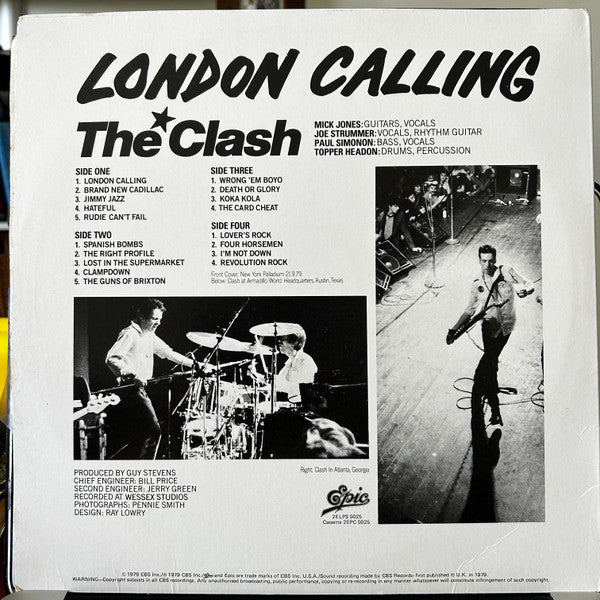 The Clash : London Calling (2xLP, Album)