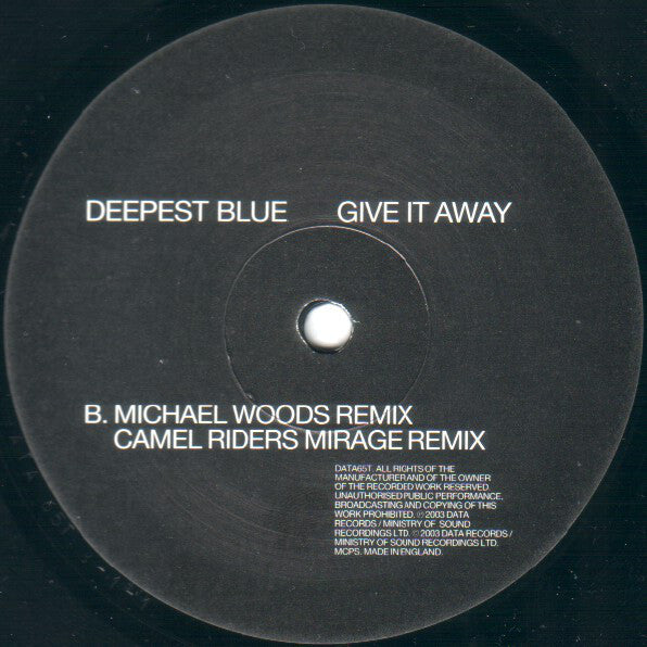 Deepest Blue : Give It Away (12")