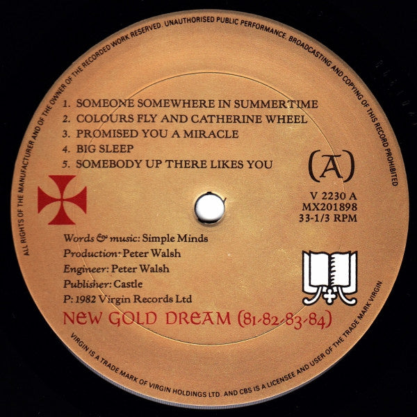 Simple Minds : New Gold Dream (81-82-83-84) (LP, Album)