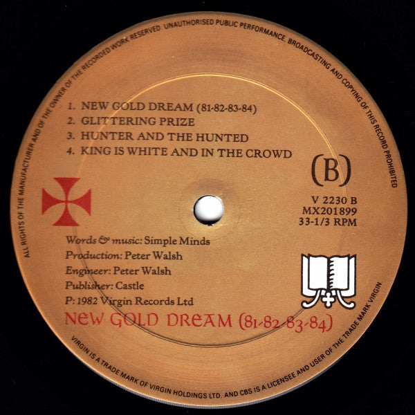 Simple Minds : New Gold Dream (81-82-83-84) (LP, Album)
