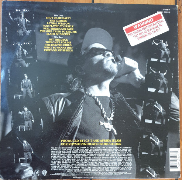 Ice-T : The Iceberg (Freedom Of Speech... Just Watch What You Say) (LP, Album)