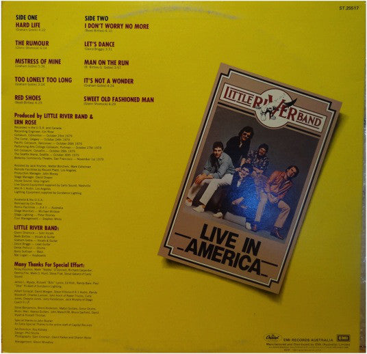 Little River Band : Live In America (LP, Album)