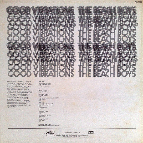 The Beach Boys : Good Vibrations (LP, Comp, RE)