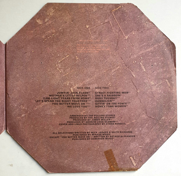 The Rolling Stones : Through The Past, Darkly (Big Hits Vol. 2) (LP, Comp, Red)