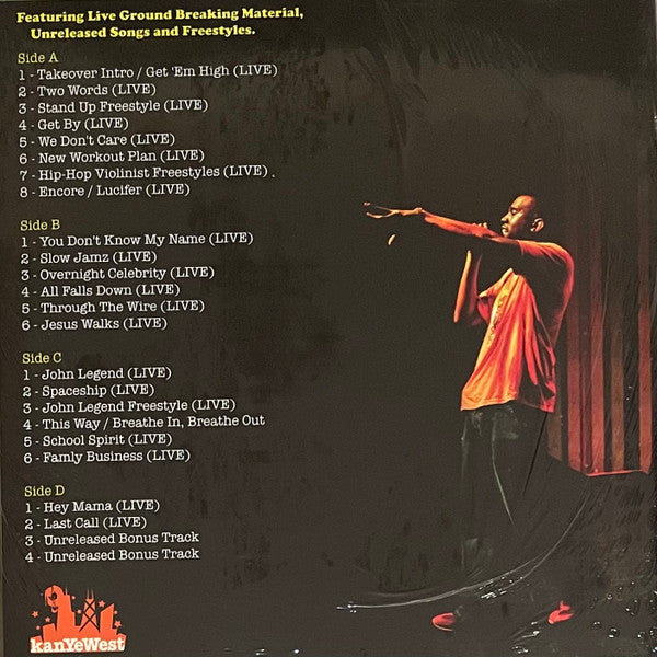 Kanye West : Semester Over Seas '05 Live In Amsterdam Live In Amsterdam  (2xLP, Comp, Unofficial, Whi)