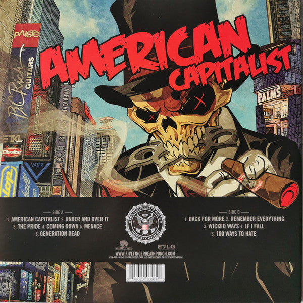 Five Finger Death Punch : American Capitalist (LP, Album, RE, Gol)