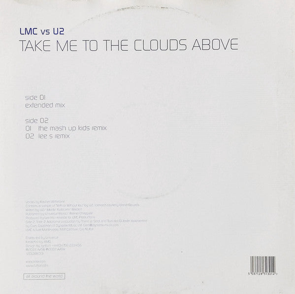 LMC Vs U2 : Take Me To The Clouds Above (12", Single)