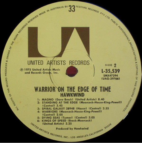 Hawkwind : Warrior On The Edge Of Time (LP, Album)