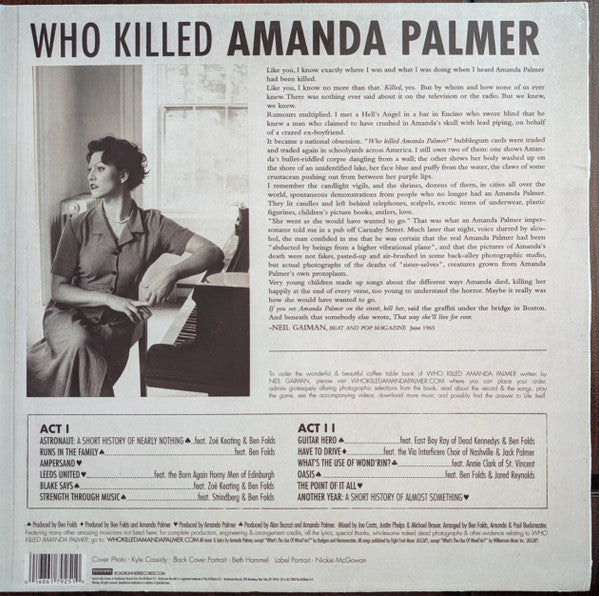 Amanda Palmer : Who Killed Amanda Palmer (LP, Album, Mas)