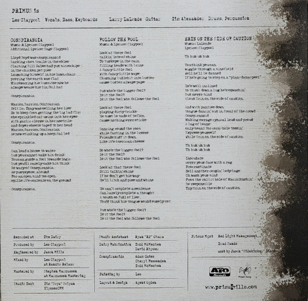 Primus : Conspiranoid (12", EP, Whi)