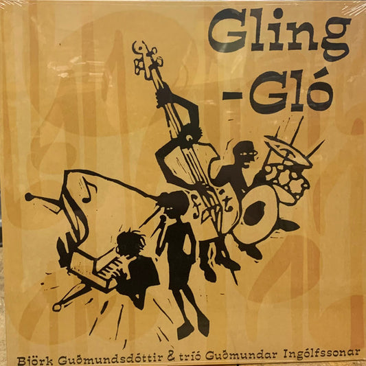 Björk Guðmundsdóttir & Tríó Guðmundar Ingólfssonar : Gling-Gló (LP, Album, RE)