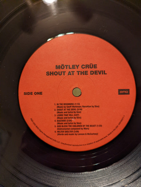 Mötley Crüe : Shout At The Devil (LP, Album, RM, 40t)