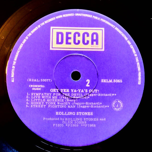 The Rolling Stones : Get Yer Ya-Ya's Out! - The Rolling Stones In Concert (LP, Album, RE)
