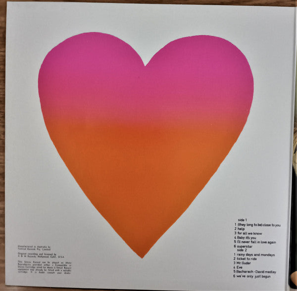 Carpenters : Great Hits Of The Carpenters (LP, Comp, Gat)