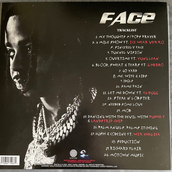 Babyface Ray : Face (2xLP, Album, Ltd, Bla)