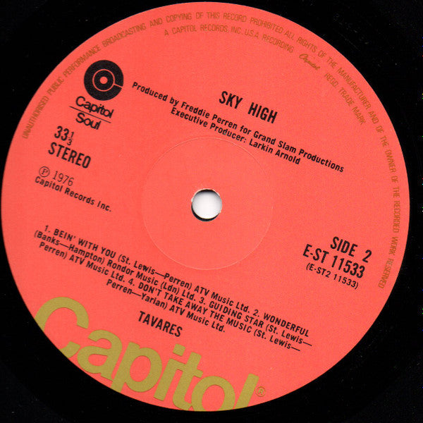 Tavares : Sky-High! (LP, Album, red)