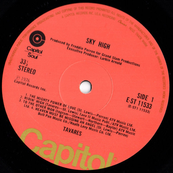 Tavares : Sky-High! (LP, Album, red)