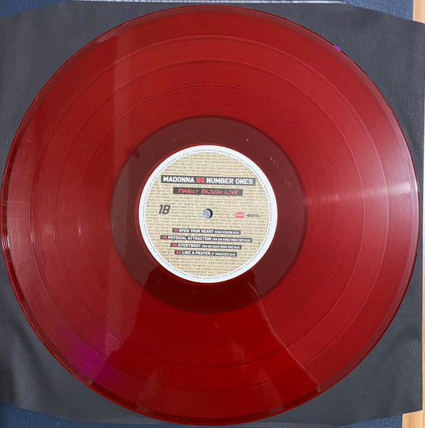 Madonna : Finally Enough Love (50 Number Ones) (Box, Comp, Ltd, RM + 3xLP, Red + 3xLP, 180)