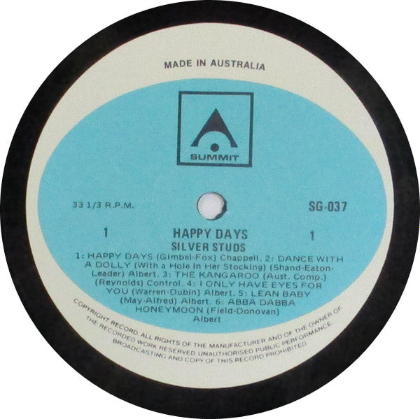 Silver Studs : Happy Days (LP)