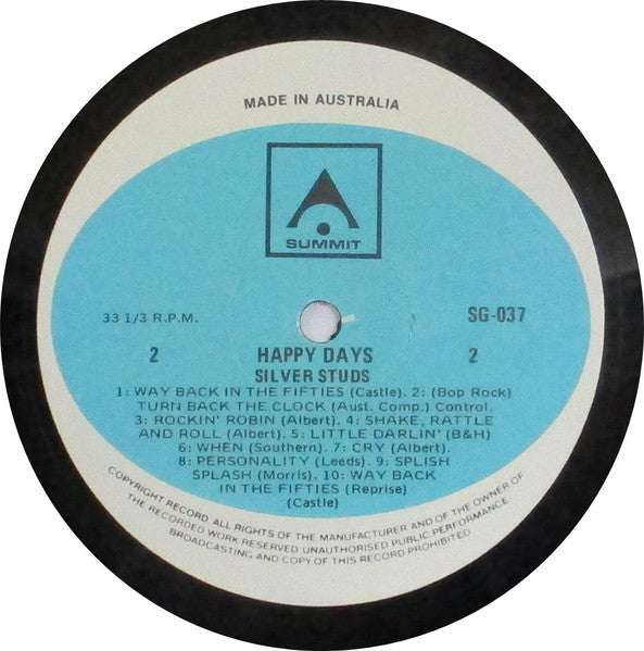 Silver Studs : Happy Days (LP)