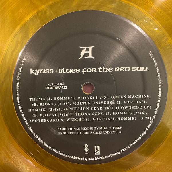 Kyuss : Blues For The Red Sun (LP, Album, Ltd, RE, Gol)