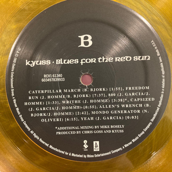 Kyuss : Blues For The Red Sun (LP, Album, Ltd, RE, Gol)