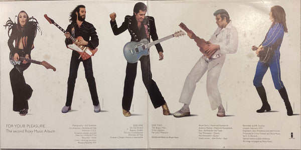 Roxy Music : For Your Pleasure (LP, Album, Gat)