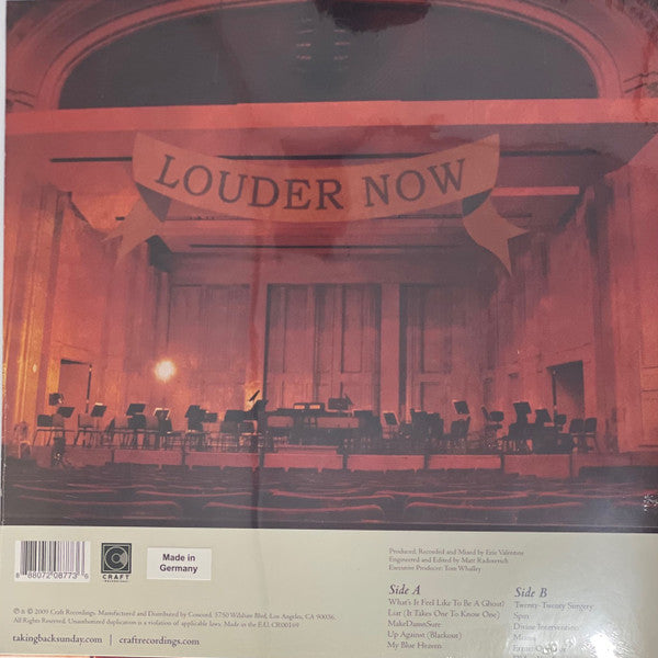 Taking Back Sunday : Louder Now (LP, Album, RE, RP)