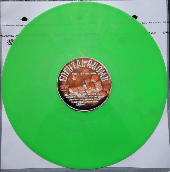 Frenzal Rhomb : Smoko At The Pet Food Factory - Green Marble (LP, Album, RP, Gre)