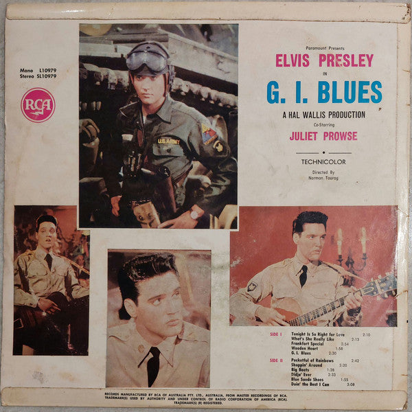 Elvis Presley : G.I. Blues (LP, Album, A.A)