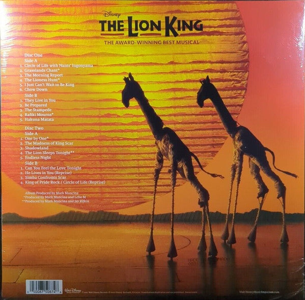 Various : The Lion King - Original Broadway Cast Recording (2xLP, Ltd, Gol)