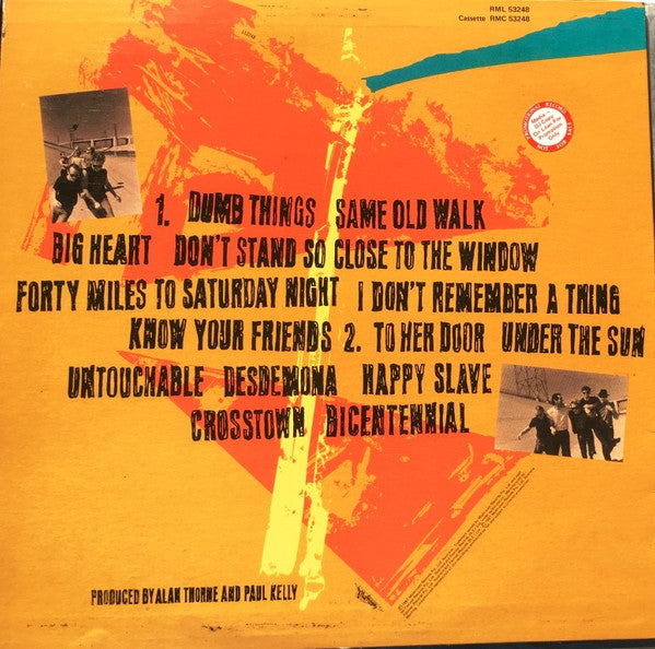 Paul Kelly & The Coloured Girls : Under The Sun (LP, Album)