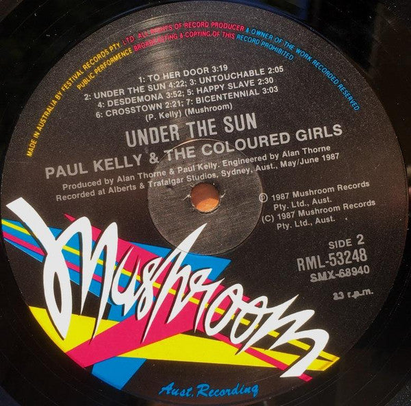Paul Kelly & The Coloured Girls : Under The Sun (LP, Album)