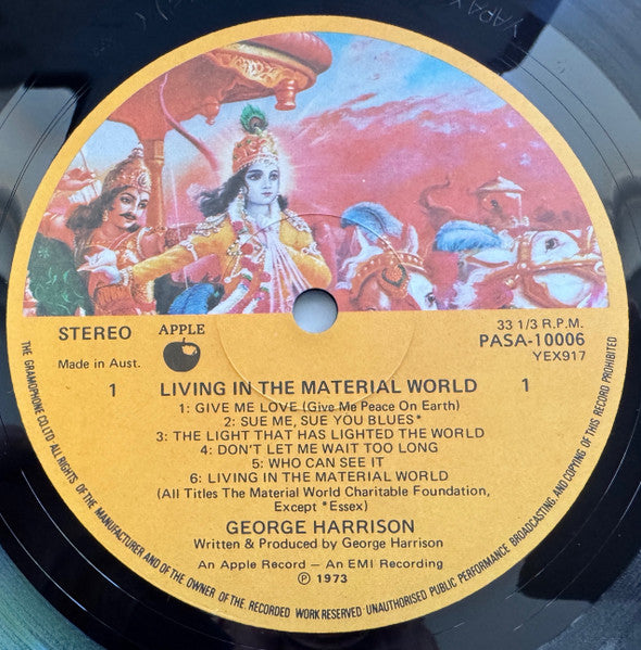 George Harrison : Living In The Material World (LP, Album, Gat)