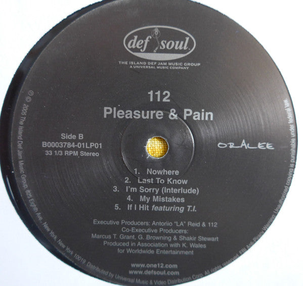 One Twelve* : Pleasure & Pain (2xLP, Album)