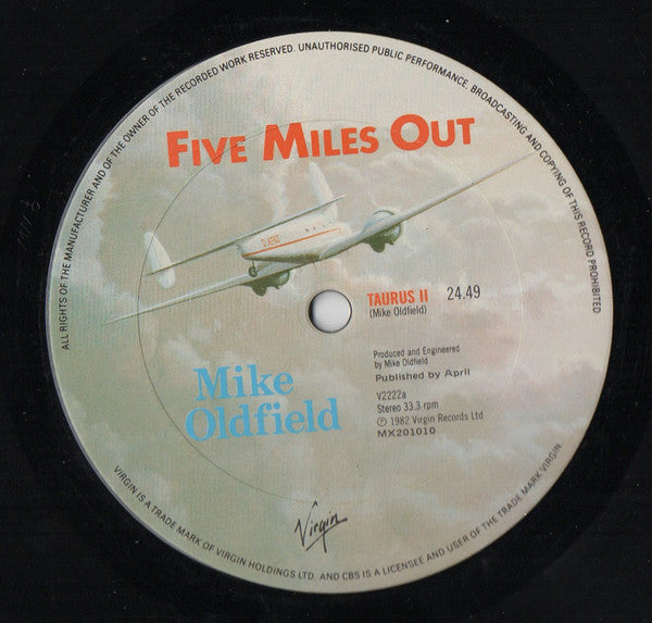 Mike Oldfield : Five Miles Out (LP, Album, Gat)