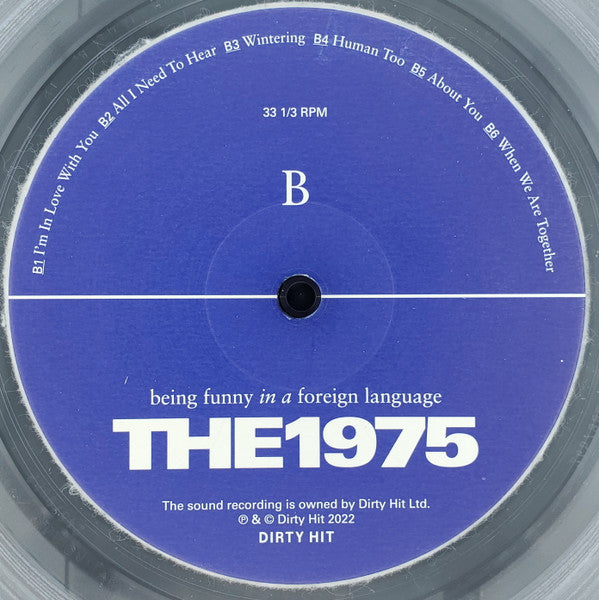 The 1975 : Being Funny In A Foreign Language (LP, Album, Cle)