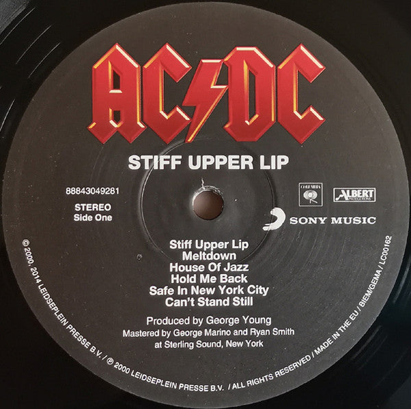 AC/DC : Stiff Upper Lip (LP, Album, RE, RM)