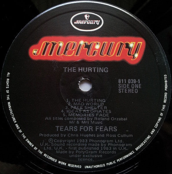 Tears For Fears : The Hurting (LP, Album)
